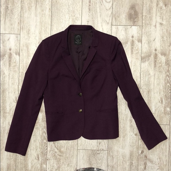 Talula Jackets & Blazers - Talula wool magenta purple blazer gold accent 6